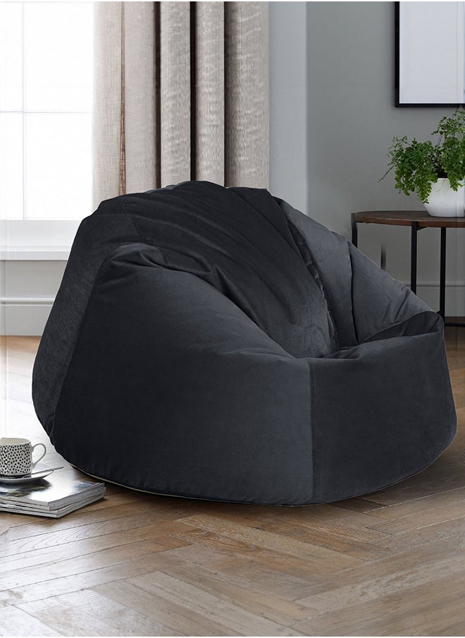 In-House - Niklas | Velvet Bean Bag Chair with EPS Beads Filing - Image 1