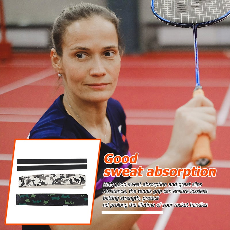 4pcs Racket Grip Tapes Anti-skid Rod Sweatbands Grip Straps Outdoor Accessory - Image 4