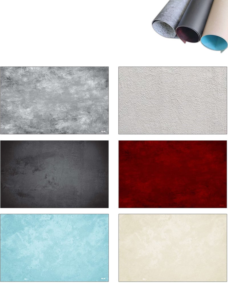 Print Master India Premium Flat Lay Tabletop Photography Backdrop Background, Double Sided Waterproof Paper for Food, Small Product Professional Photo Shoot (56x90cm, Pack of 3) 6 Designs 2 (Winter) - Image 1