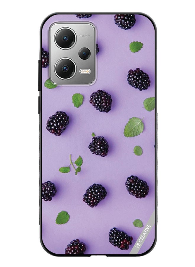 VR CREATIVE Protective Case Cover For Xiaomi Redmi Note 12 Blueberry Design Multicolour - Image 1