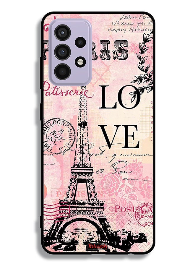 Tolwak Samsung Galaxy A52 4G Protective Case Cover Paris Love - Image 1