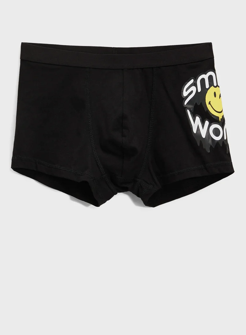 H&M 5-Pack Print-Motif Cotton Boxer Shorts