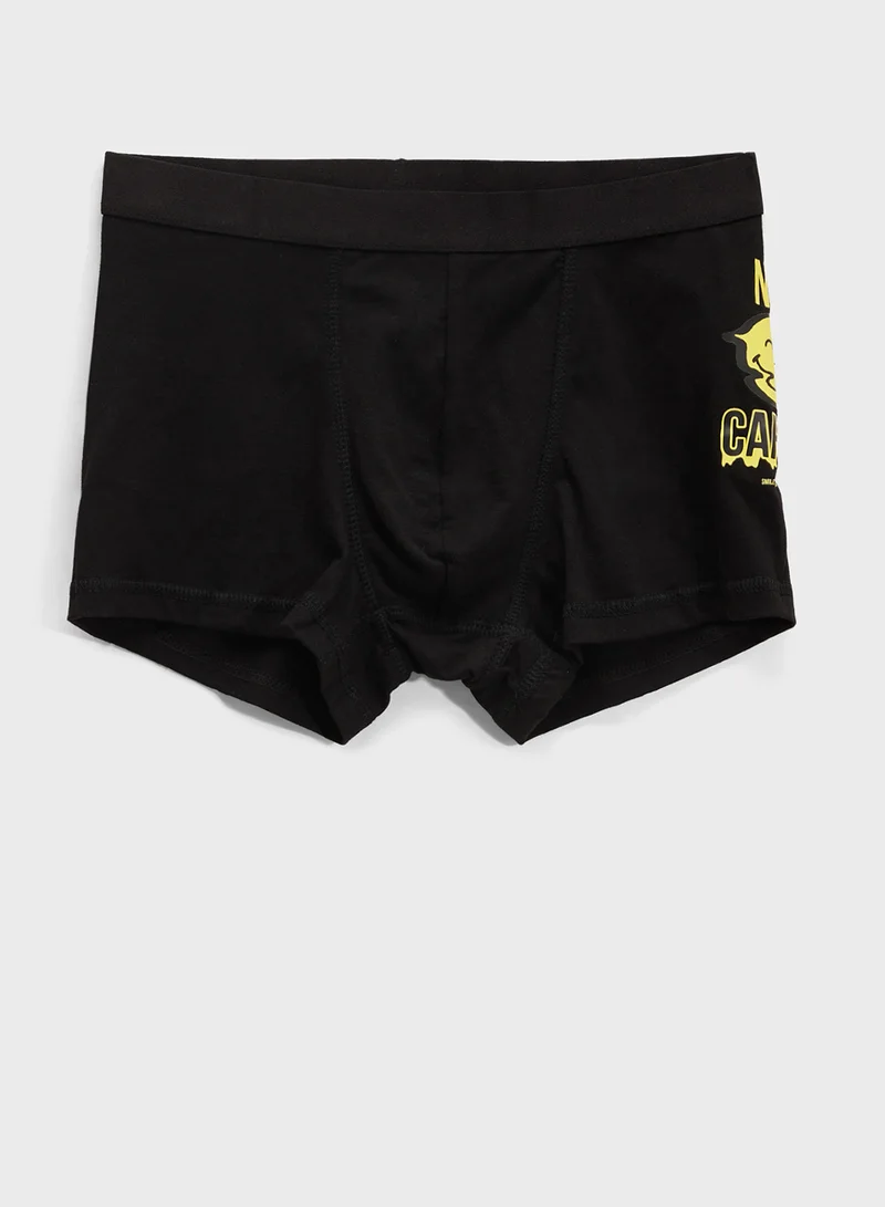 H&M 5-Pack Print-Motif Cotton Boxer Shorts