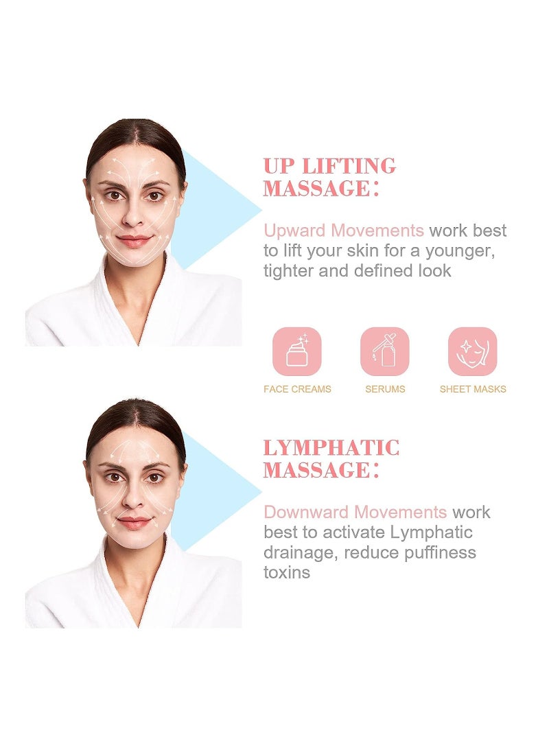 Ice Glass Globes Facial Roller Cold Skin Massagers Lifting and Tighten The Skin Relieve Fatigue, Inflammation, Itching And Swelling Preserves it Smooth And Tender. Beauty Crystal Ball For Face, Neck,
