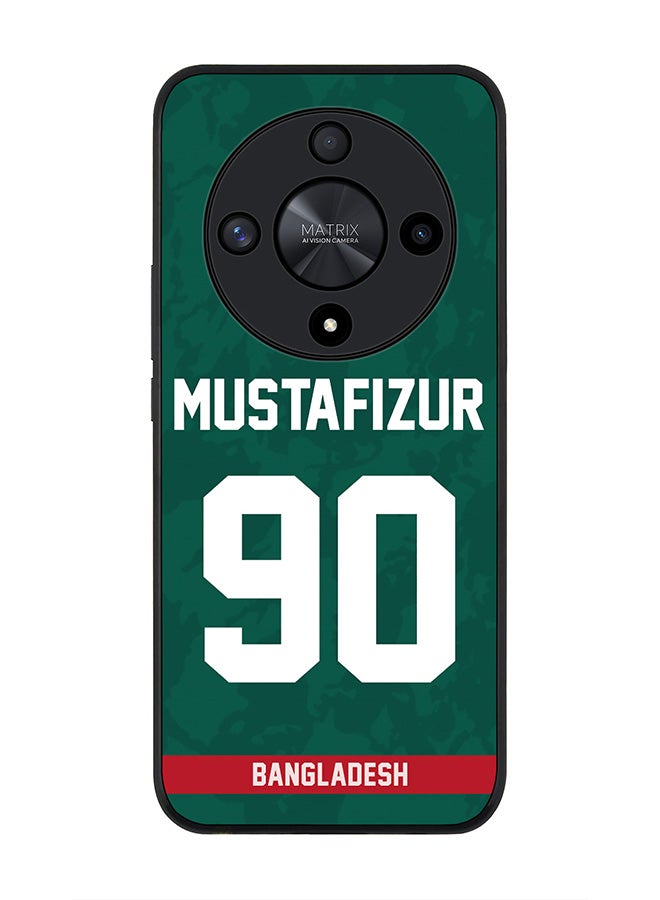 Stylizedd Rugged Black edge case for Honor X9b, Slim fit Soft Case Flexible Thin Cover- Team Bangladesh Mustafizur Rahman, Jersey No 90 - Image 1