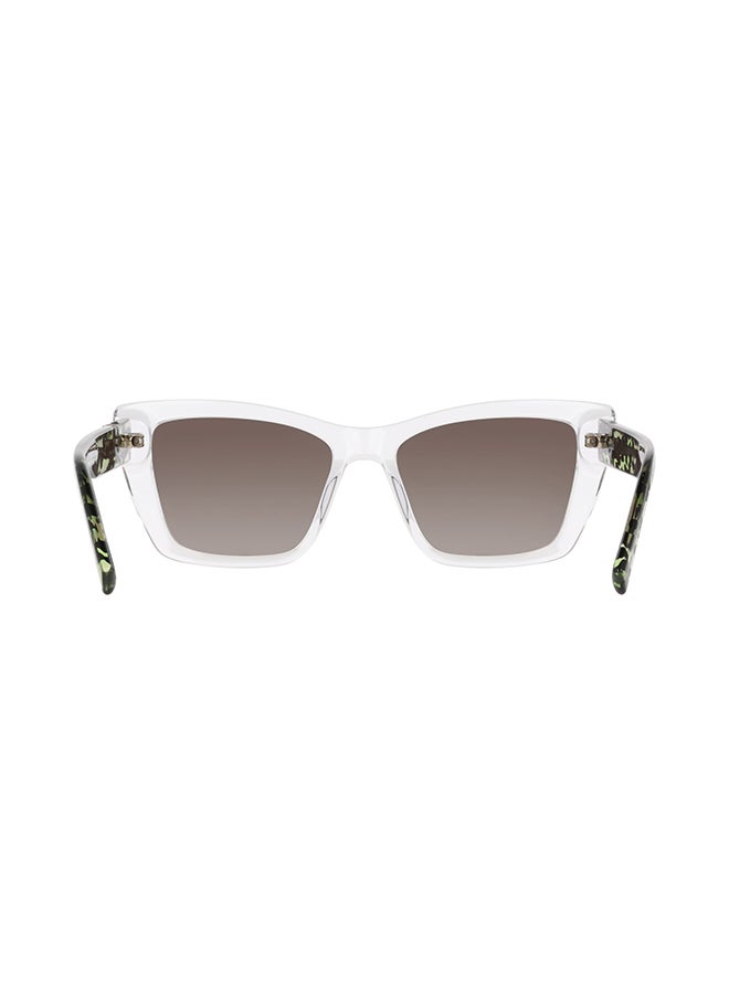 DKNY FULL RIM ACETATE DKNY SUN DK554S 5417 (000) CRYSTAL CLEAR - Image 3