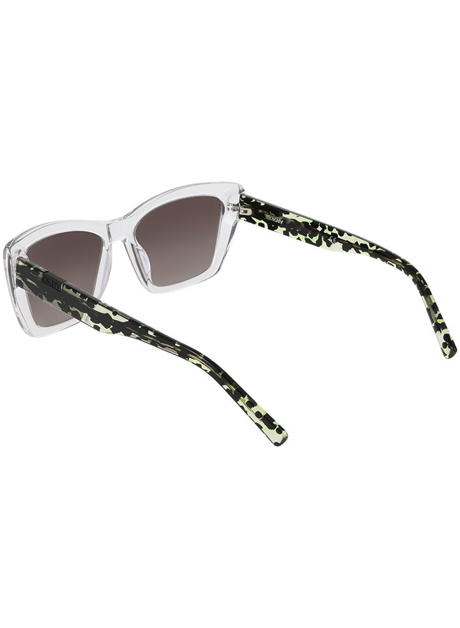 DKNY FULL RIM ACETATE DKNY SUN DK554S 5417 (000) CRYSTAL CLEAR - Image 2