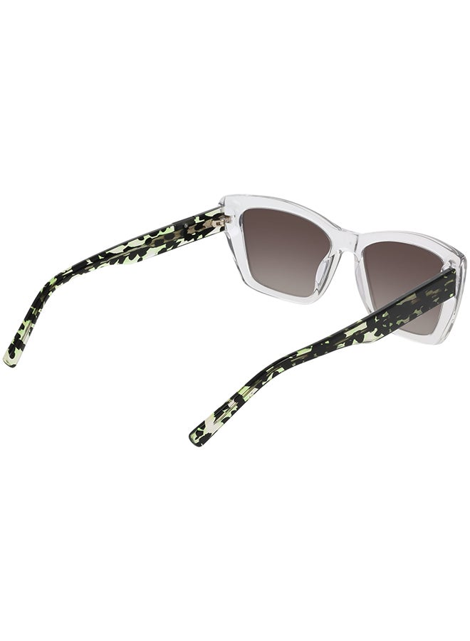 DKNY FULL RIM ACETATE DKNY SUN DK554S 5417 (000) CRYSTAL CLEAR - Image 4