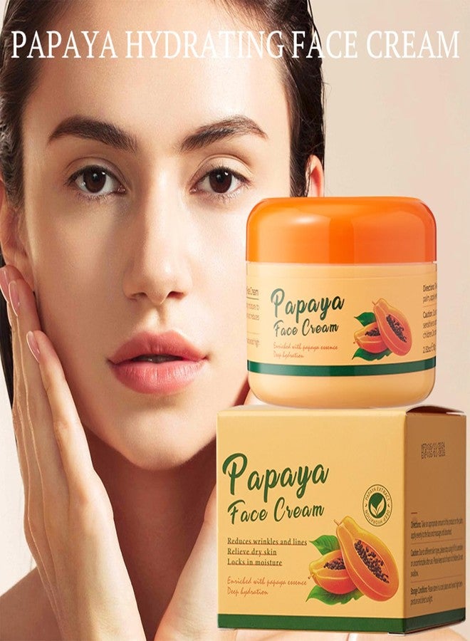 Grospe Papaya Cream - Hydrating Face Moisturizer with Natural Papaya Extract, Nourishing Daily Cream for Soft & Smooth Skin, 2.82oz (80g) - Image 2