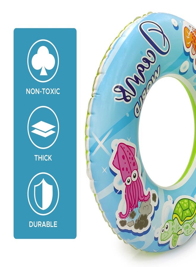 NHR Inflatable Ocean World Swimming Ring for Kids, Safe Water Float Tube for Pool & Beach, Swim Tube, Durable Inflatable Water Ring for Boys and Girls (3+ Years) - Image 4