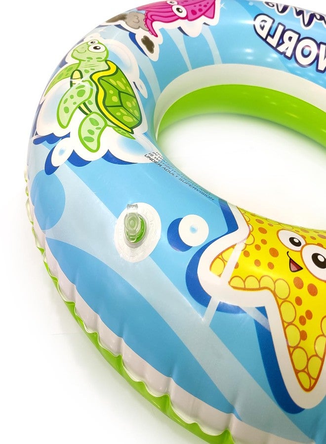 NHR Inflatable Ocean World Swimming Ring for Kids, Safe Water Float Tube for Pool & Beach, Swim Tube, Durable Inflatable Water Ring for Boys and Girls (3+ Years) - Image 3