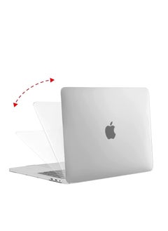 Generic حافظة 3 في 1 متوافقة مع جهاز MacBook Air 15 بوصة 2024 M3 Chip Model A3114 و2023 M2 Chip Model A2941، حافظة صلبة مع واقي شاشة + غطاء لوحة مفاتيح من السيليكون، شفاف غير لامع  - Image 5