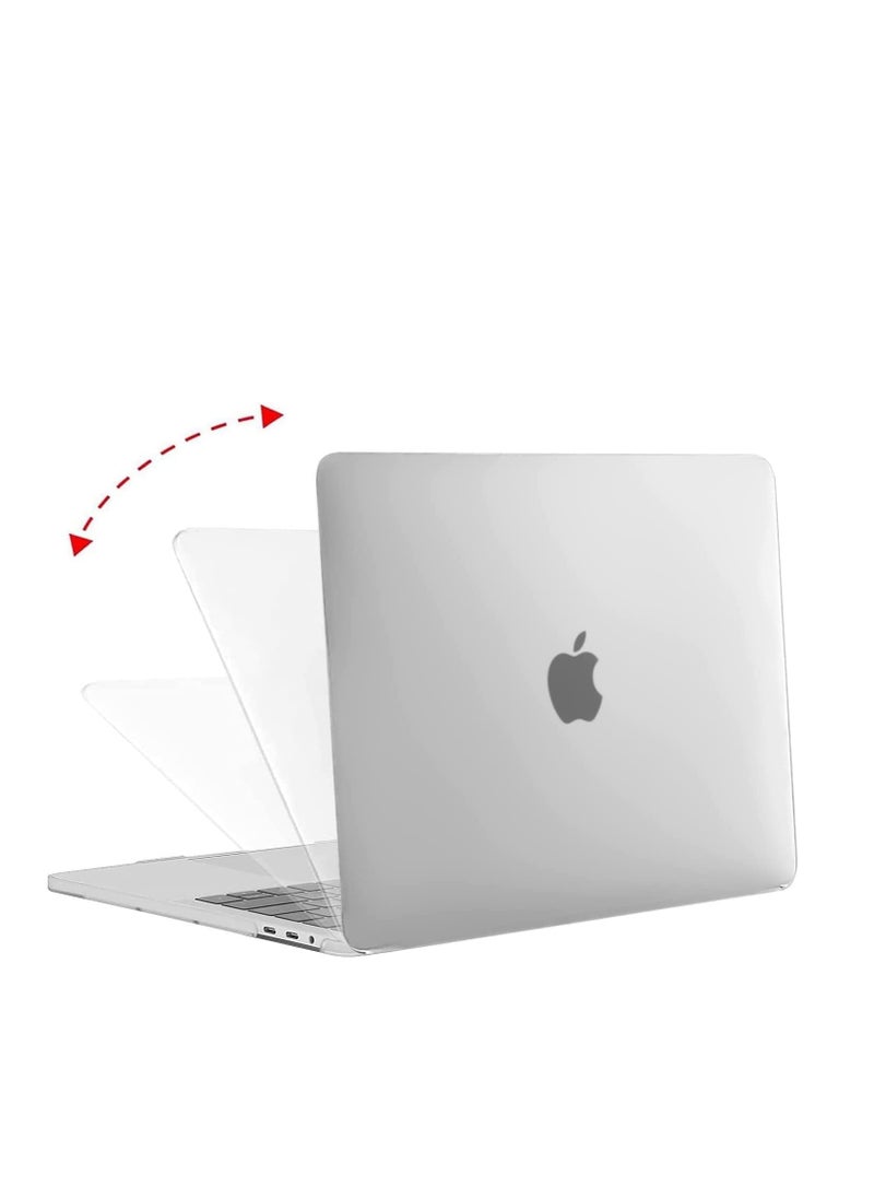 Generic - 3 in 1 Case Compatible with MacBook Air 15 inch 2024 M3 Chip Model A3114 and 2023 M2 Chip Model A2941 and 2025 M4 Chip Model A3241, Hard Shell Case with Screen Protector + Silicone Keyboard Cover, Matte Clear - Image 1