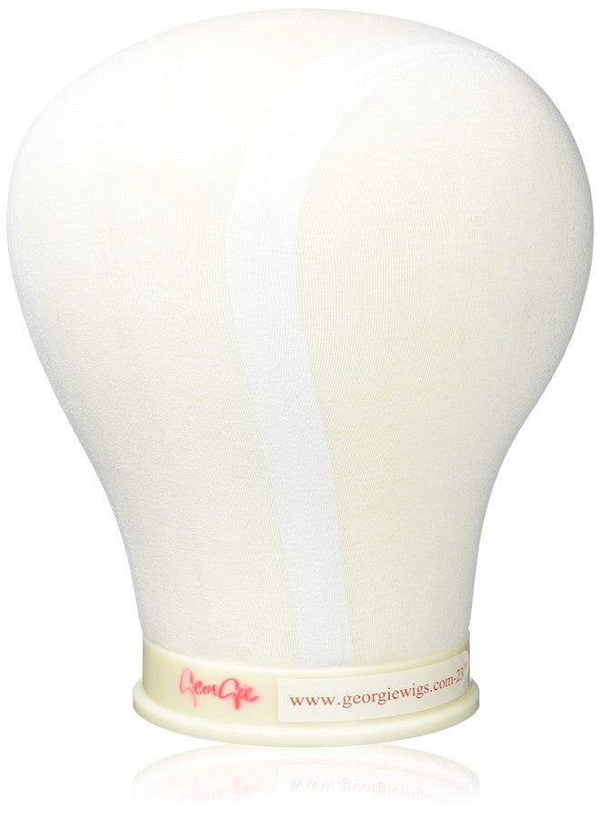 Georgie Wig Head Stand - Water Repellant, 23" Circumference - Pedestal Wig Stand for Wig Accessories - Image 1