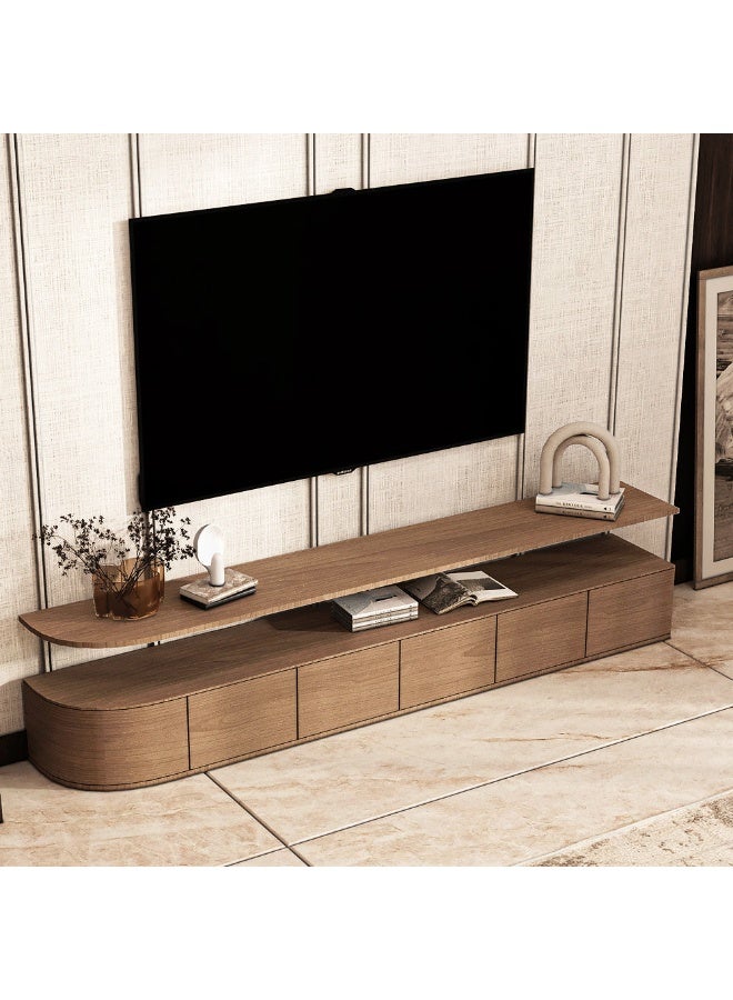 الهوم طاولة تلفزيون خشبية للترفيه الأنيق من الهوم - Image 2