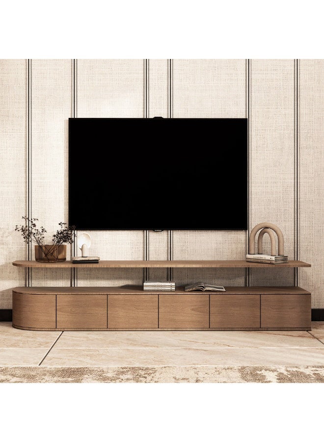 الهوم طاولة تلفزيون خشبية للترفيه الأنيق من الهوم - Image 1