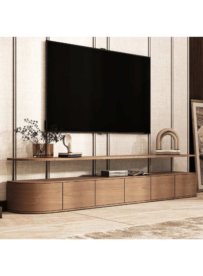 الهوم طاولة تلفزيون خشبية للترفيه الأنيق من الهوم - Image 3