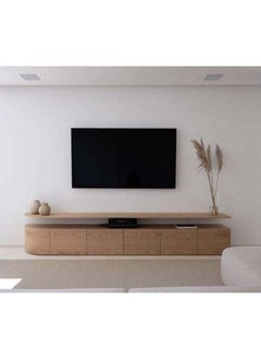 Al Home Wood TV Unit for Stylish Entertainment By Alhome 240x37x50 cm 