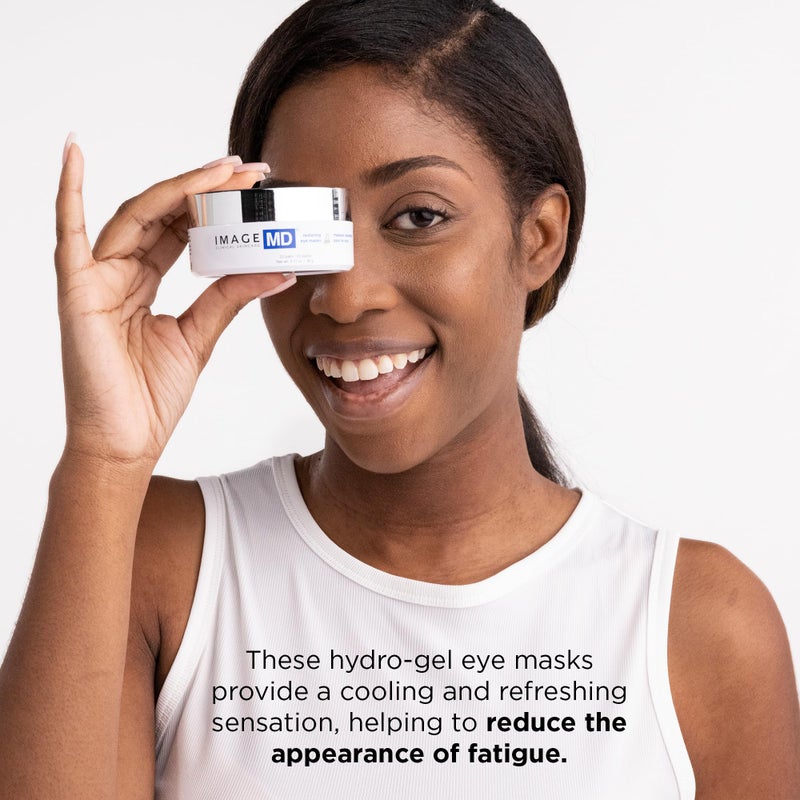 IMAGE SKINCARE IMAGE للعناية بالبشرة، أقنعة العين IMAGE MD المرممة، مصنوعة من هيدروجيل مهدئ لتجديد، وشد، واستعادة، وتهدئة العيون المتعبة، 22 قطعة - Image 3