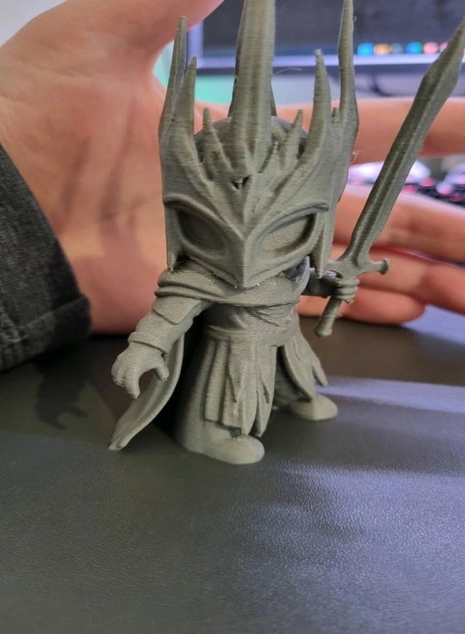 3D Craft Witch King of Angmar Mini Figurine,Lord of The Rings Witch King Collectible Mini Figure, Dark Fantasy Statue with Sword, Multicolor - Image 4