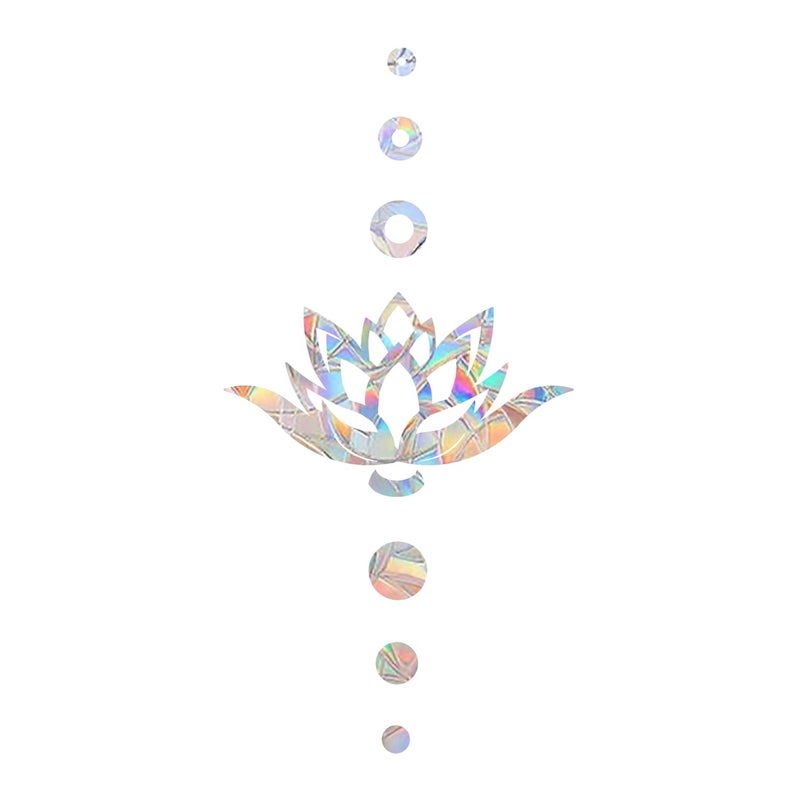 Tiz Tlloz Lotus AntiCollision Window Clings  Glass Reminder Prism Decals  Avoid Birds Strikes  Decorate Your Glass Doors 4 Packs JDLH42 