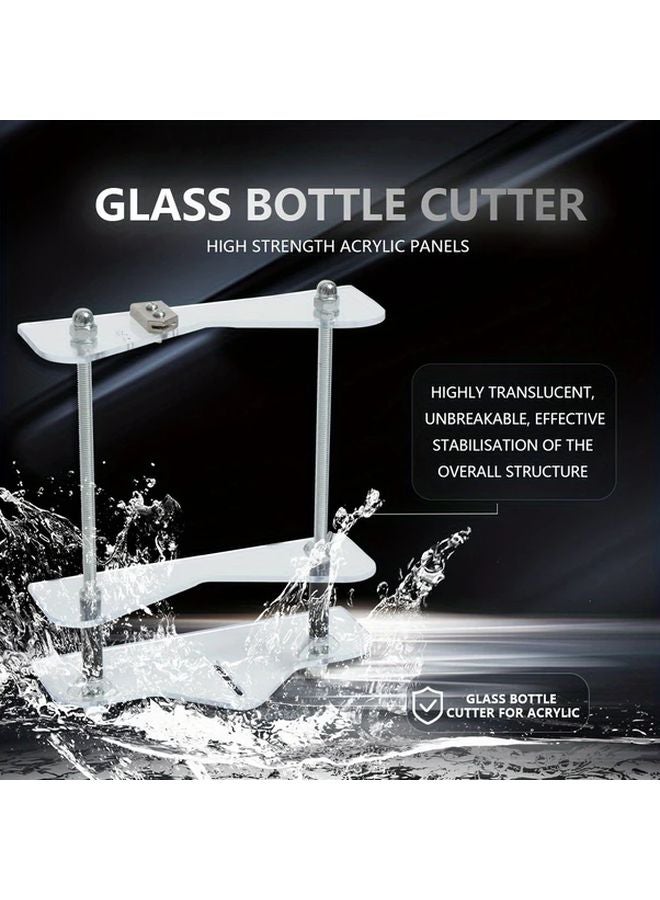 Glass Bottle Cutting Kit No Power Needed Adjustable Easy To Use Glass Slicer - Image 3