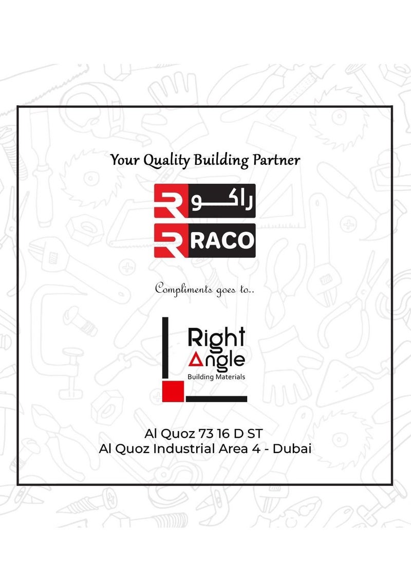 RACO - RACO Industrial Coverall Long Sleeves Pre-Shrunk 190GSM 100% Twill Cotton XL - Image 1