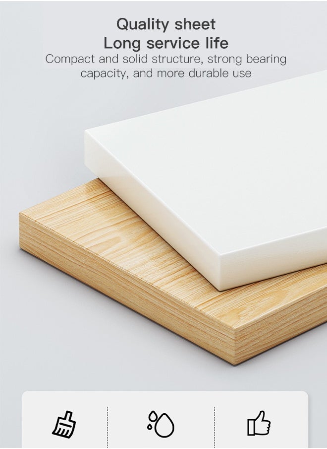 Sharpdo - Sharpdo Bedside Table Simple Modern Bedroom Nightstands Wooden Minimalist Multi-Function Light Luxury Style Bedside Storage Small Cabinet 32*30*41cm - Image 1