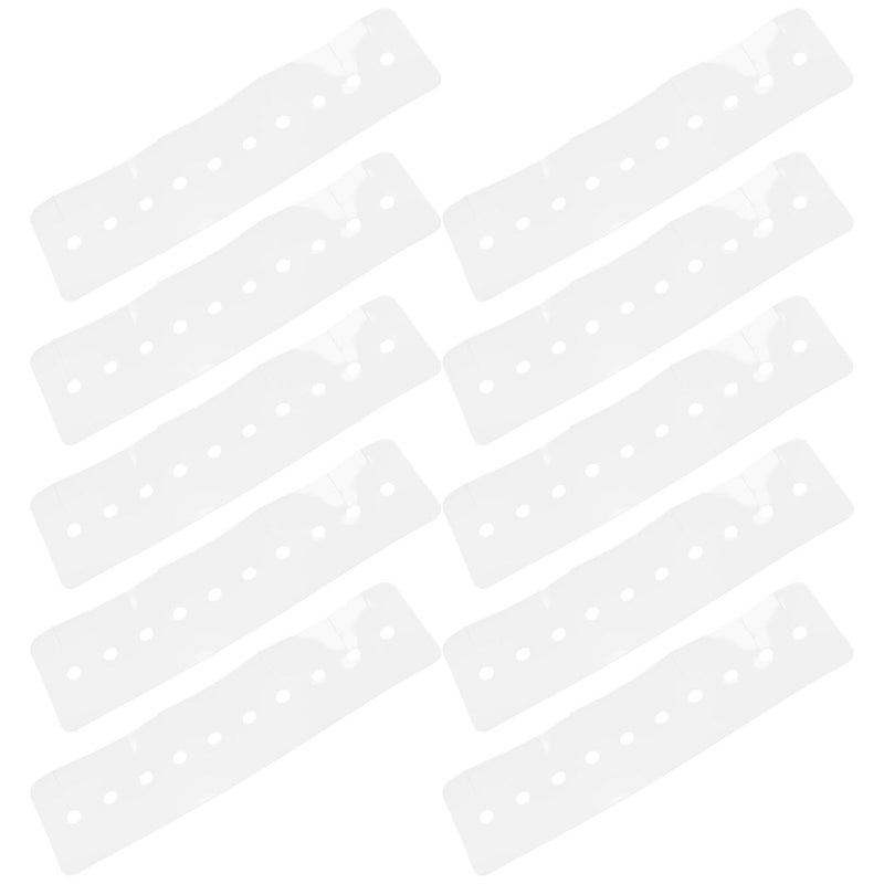 Heat Shield Guards for Hair Extension Bonding 10pcs 14cm Multi-hole Hair Glue Protector Shields Heat-resistant - Image 1