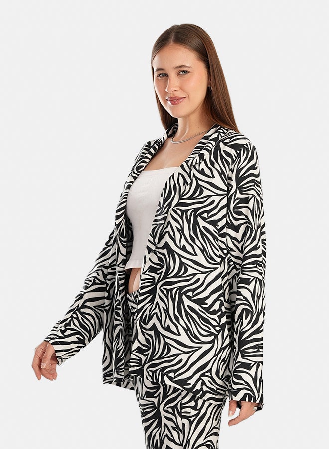 Clue All Over Animal Print Blazer - Image 2