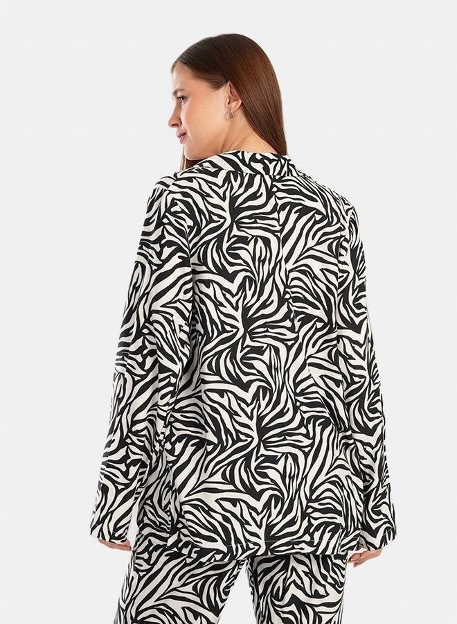 Clue All Over Animal Print Blazer - Image 4