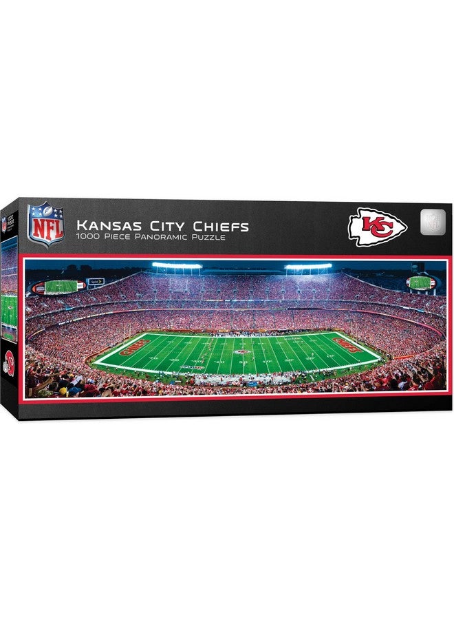 MasterPieces 1000 Piece Sports Jigsaw Puzzle - Nfl Kansas City Chiefs Center View Panoramic - 13"X39" - Image 1
