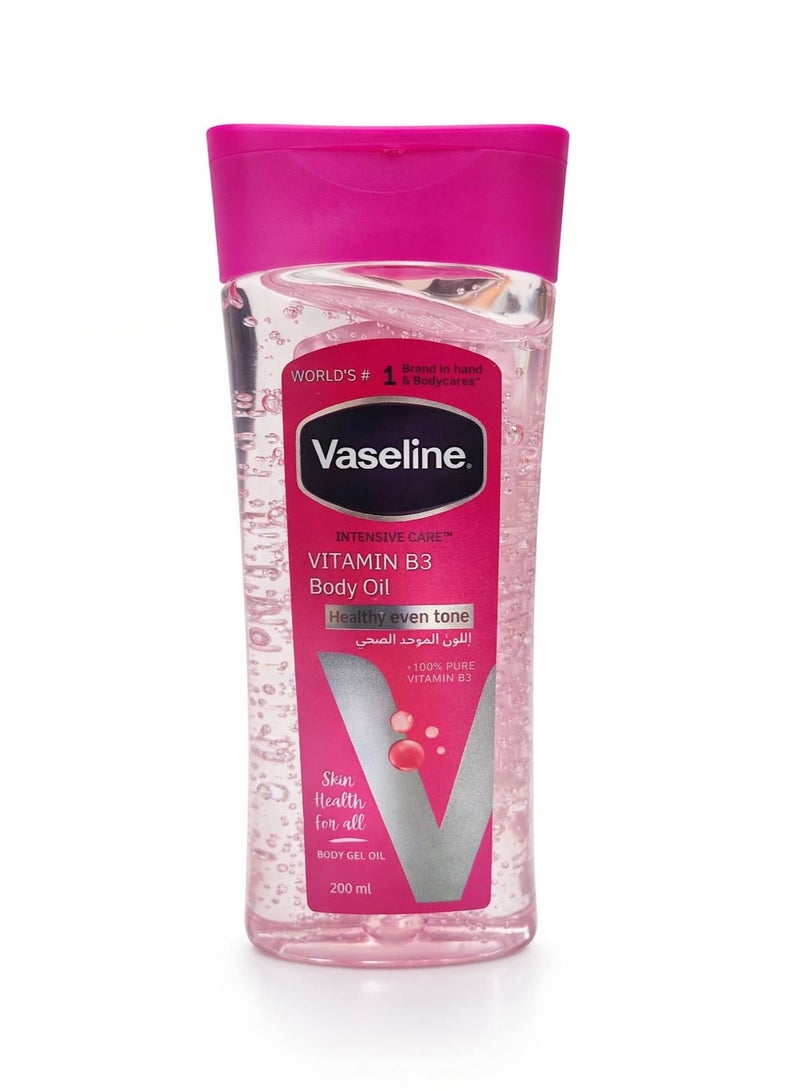 Vaseline Health Even Tone Vitamin B3 Body Oil Gel 200ml - Image 1