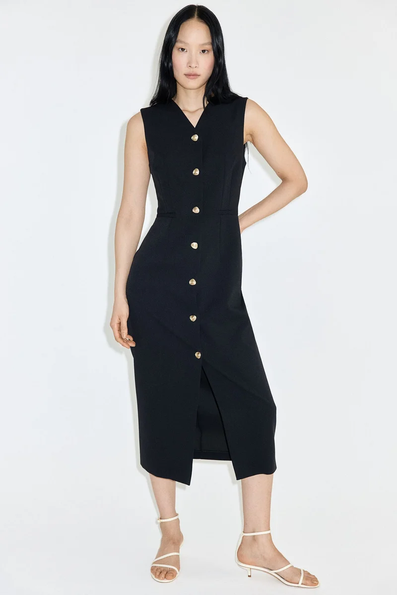H&M Tailored button-front dress