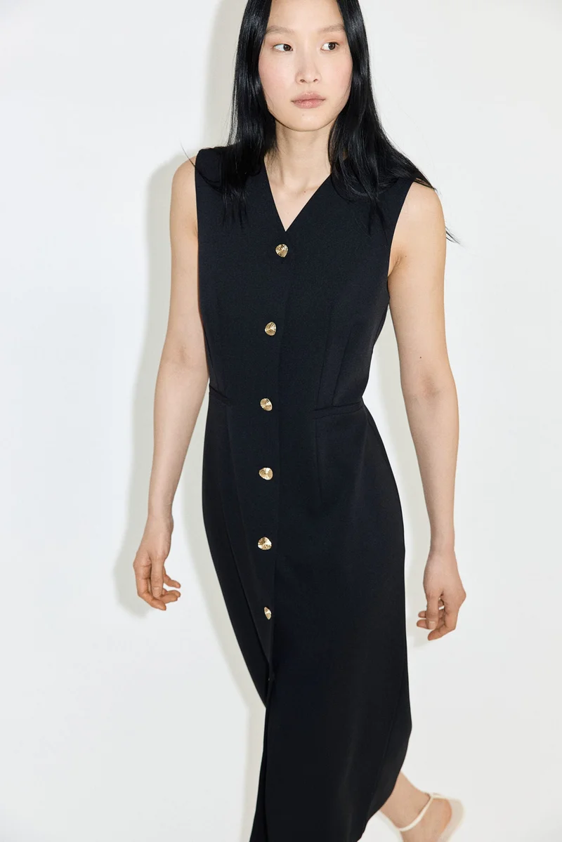 H&M Tailored button-front dress