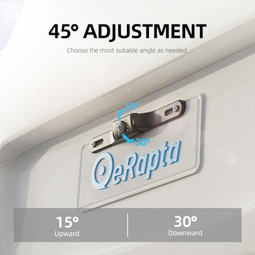 eRapta كاميرا احتياطية eRapta 4.3''HD 1080P مجموعة شاشة عرض أمامية وخلفية IP69 مقاومة للماء رؤية ليلية خطوط شبكة DIY للسيارات والشاحنات والحافلات والمقطورات - Image 4