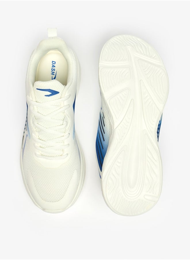 Dash Men's Colourblock Sports Shoes with Lace-Up Closure  - Image 5