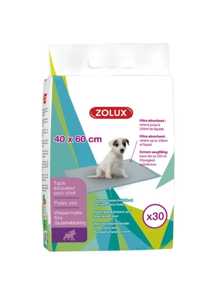 Zolux Dogs Training Pads 40x60 cm - Pack of 30 Pads