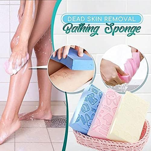 Super Soft Bath Sponge Scrubber for Kids & Babies - Gentle Cleaning, Exfoliating, and Dead Skin Removal- Perfect for Men and Women (Pack Of 4 Multicolored) - Image 3
