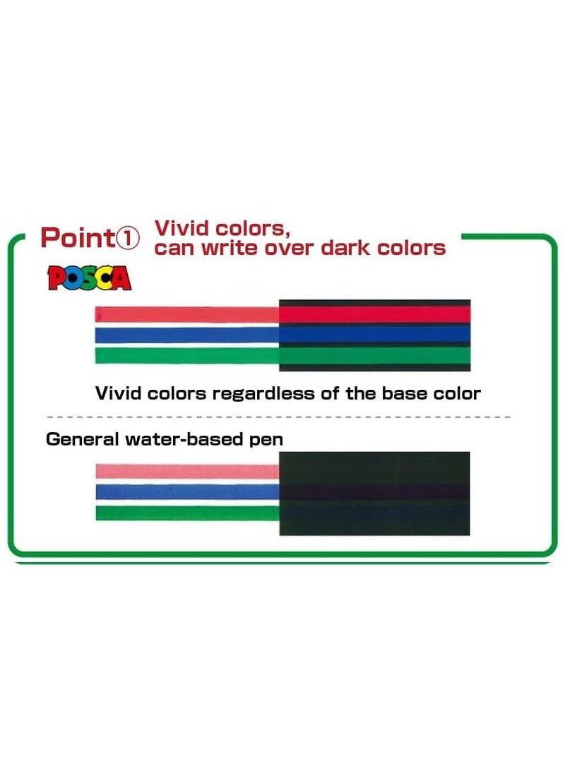 POSCA - 29-Piece Paint Marker Set Permanent Marker Paint Pen PC-5M 1.8-2.5 mm - Image 1