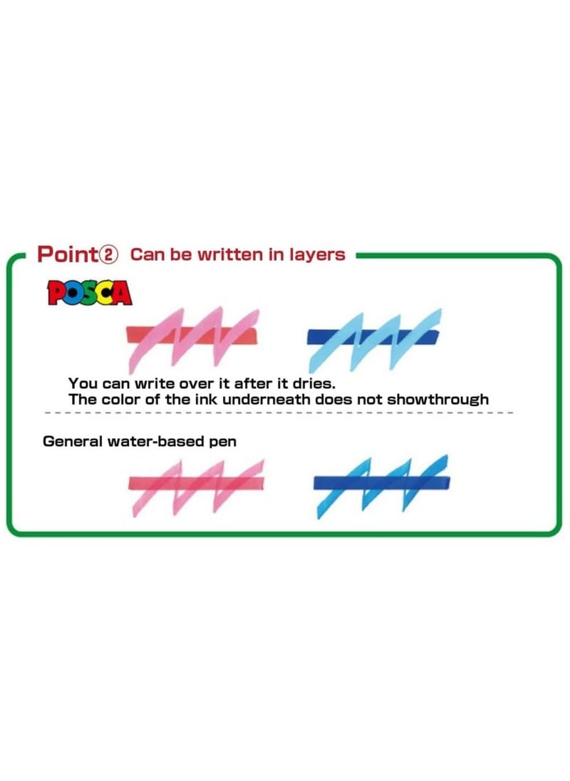 POSCA - 29-Piece Paint Marker Set Permanent Marker Paint Pen PC-5M 1.8-2.5 mm - Image 1