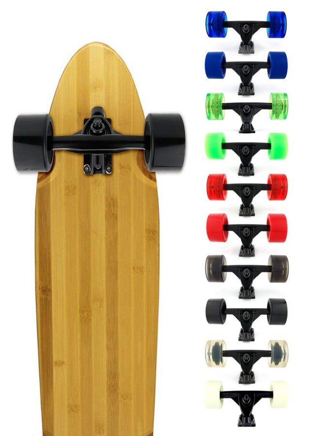 VJ skateshop Longboard Skateboard Combo Package with 70mm Wheels 7inch 180mm Aluminum Trucks, Bearings Hardware Complete Set - Image 5