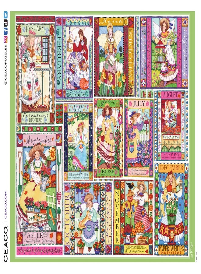 Ceaco - EZ2Hold - Tracy Flickinger - Garden Fairies - 500 Piece Jigsaw Puzzle for Adults - Challenging Puzzle Perfect for Game Nights - Finished Size is 26 x 19 - Image 5