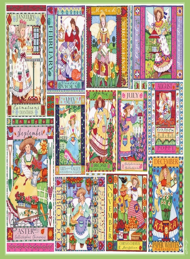 Ceaco - EZ2Hold - Tracy Flickinger - Garden Fairies - 500 Piece Jigsaw Puzzle for Adults - Challenging Puzzle Perfect for Game Nights - Finished Size is 26 x 19 - Image 1