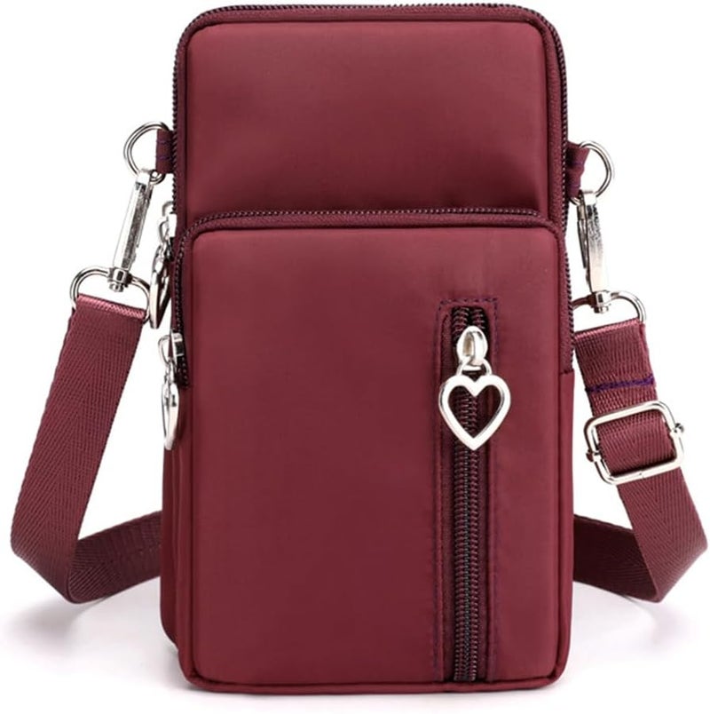 JANKS Small Crossbody Bag for Women - Mini Phone Purses with Crossbody Strap and Wallet - Nylon Arm Bag - Image 1