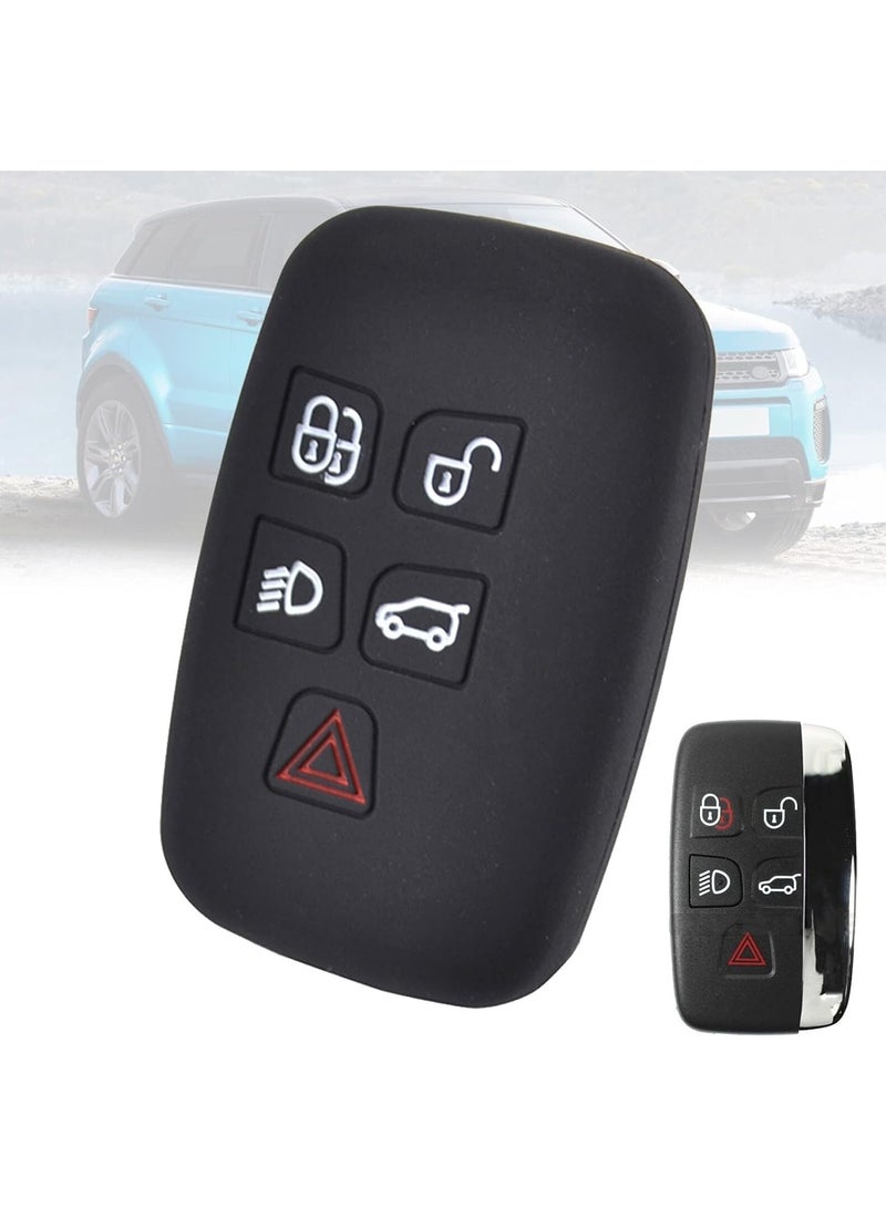SOLDOUT 5 Button Silicone Car Remote Key Fob Skin Holder Protector Cover Compatible with Land Rover Range Rover Sport Evoque Discovery Jaguar F Pace Type XJ - Image 5