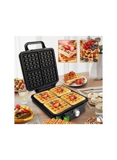 sokany 4 Slice Waffle Maker/Temperature Control/Double Side Heating/1500W/SK-08031  - Image 1