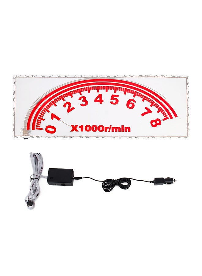 Loquat Rear Windshield Speedometer Shape Decorative Music Rhythm Light - Image 2
