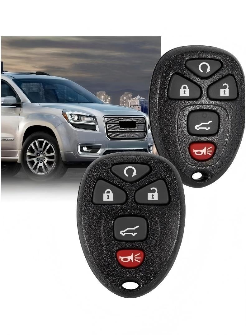 Changer عبوة من 2 جهاز تحكم عن بُعد لفتح السيارة بدون مفتاح يناسب 07-14 شيفروليه سوبربان تاهو/ 09-17 ترافيرس/ 07-14 جي إم سي يوكون/ 08-17 أكاديا بويك إنكليف/ 07-13 إسكيلاد لحهاز تحكم عن بُعد لفتح السيارة، OUC60270 OUC60221 - Image 5