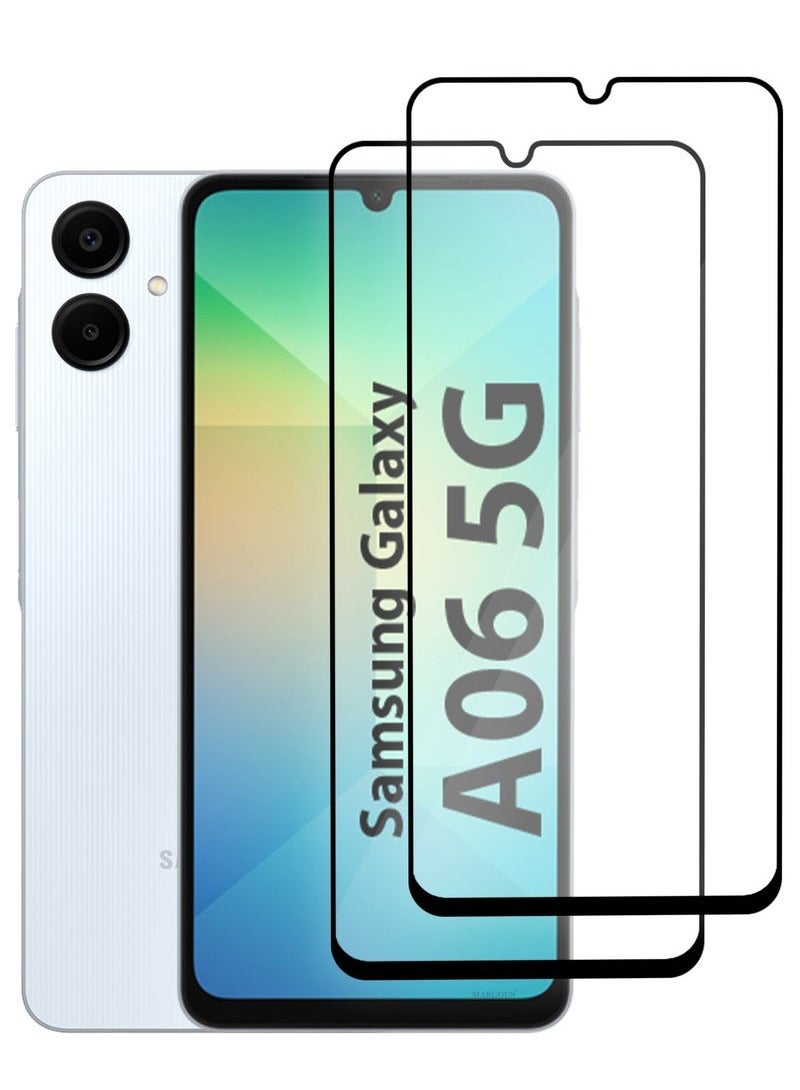 CATANES Samsung Galaxy A06 5G Screen Protector Tempered Glass 2 Pack, Protective Film Easy Installation Bubble Free